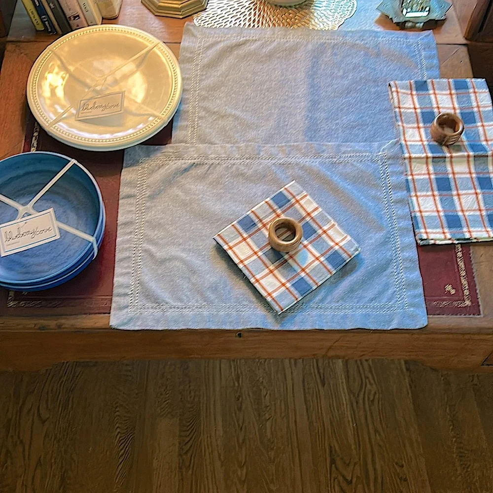 Blueberry Hill 10 Piece Set Dinner for Two Setting Harvest Fall Winter Semester
